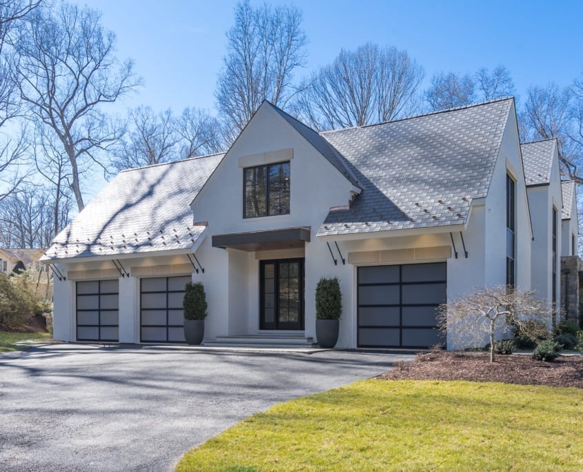 Family Entrance and Garages - McLean, Virginia Custom Home Builder