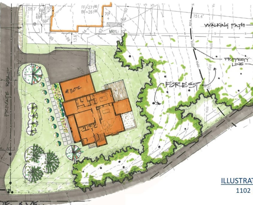 1102 Ingleside Ave McLean, VA 22101 - Custom Home - Illustrative Site Plan - McLean, Virginia Custom Home Builder