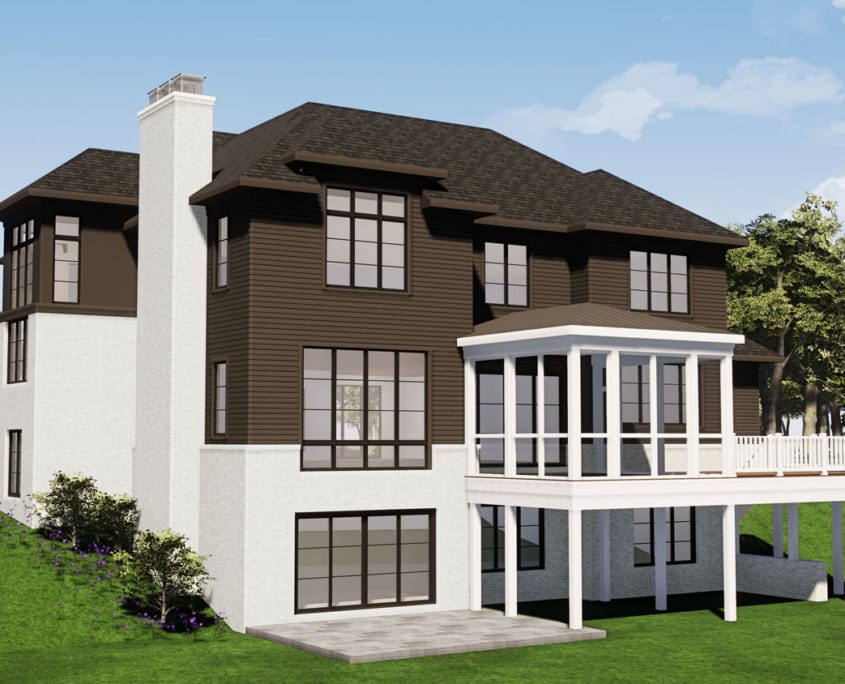 1102 Ingleside Ave McLean, VA 22101 - Custom Home - Back - McLean, Virginia Custom Home Builder