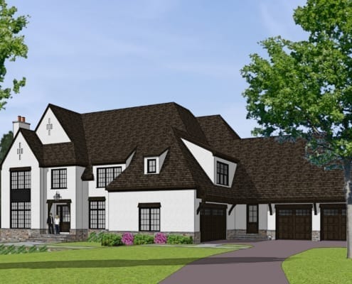 Corbin Court - Approach View - McLean, Virginia Custom Home Builder